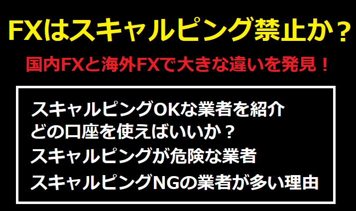 FXはスキャルピング禁止か？